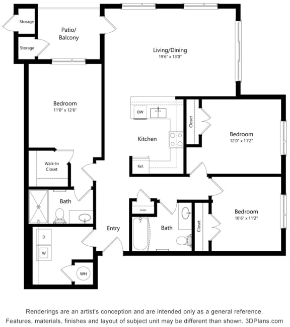 1, 2 & 3Bedroom Apartments in Parker, CO South Range Crossings